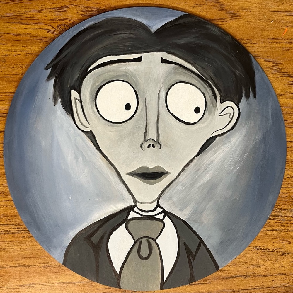 Victor (From The Corpse Bride) Hand Drawn Acrylic Painting By Me